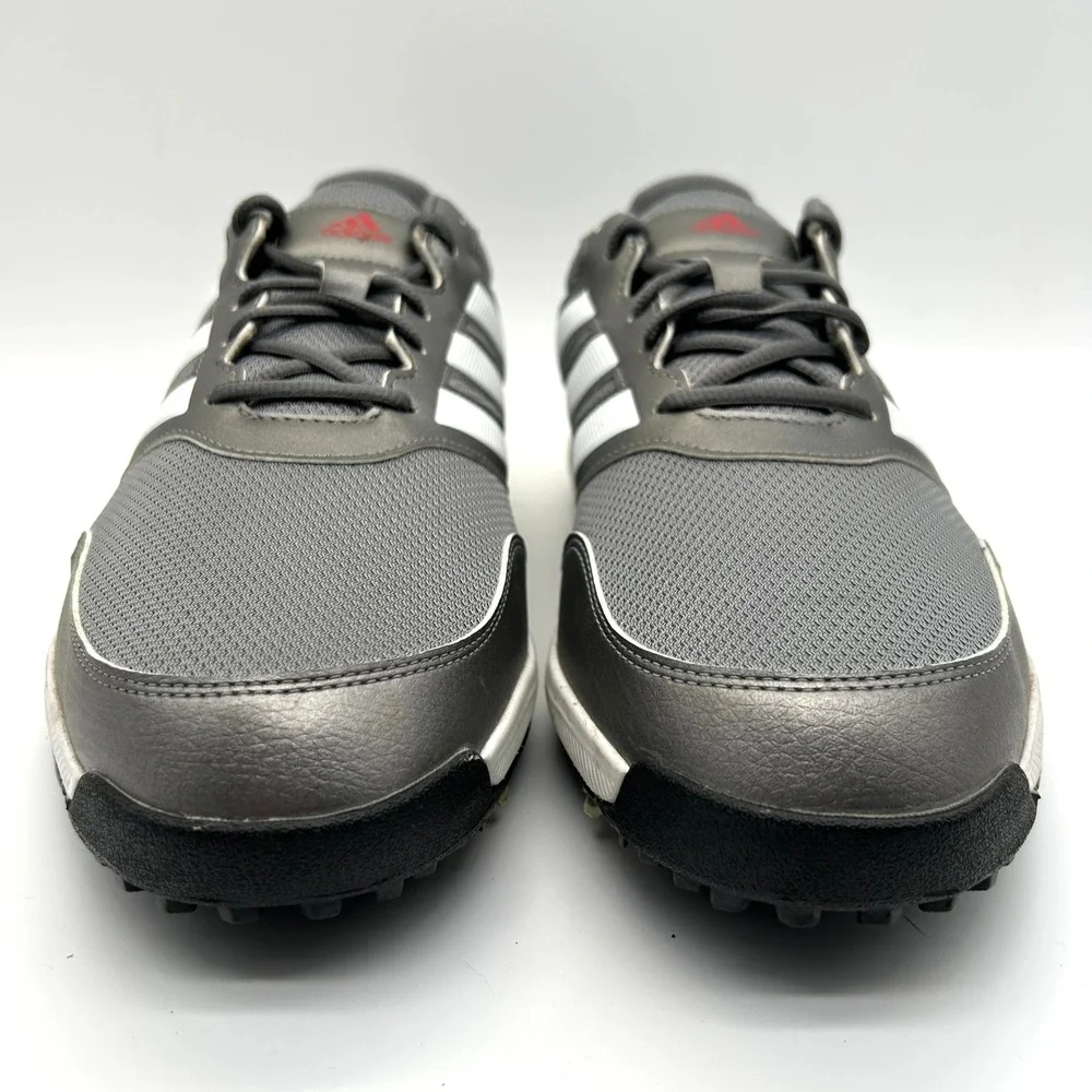 Adidas Tech Response 2.0 Golf Shoes Men 13 Grey Spiked EE9420 Lightweight Spikes